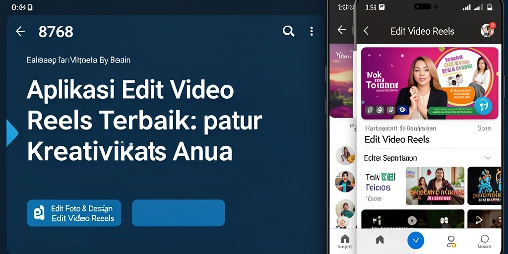 Tampilan antarmuka aplikasi Edit Video Reels yang intuitif dan menarik.