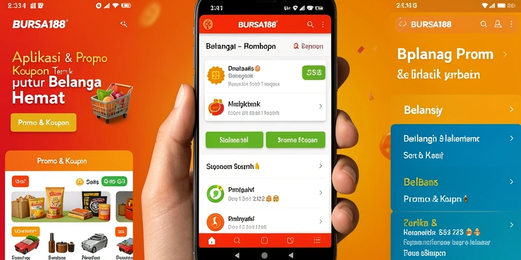 Antarmuka BURSA188 menampilkan berbagai kupon menarik untuk belanja.
